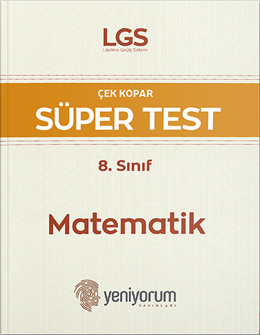 Yeniyorum 8. Sınıf LGS Matematik Süper Test Yeniyorum Yayınları