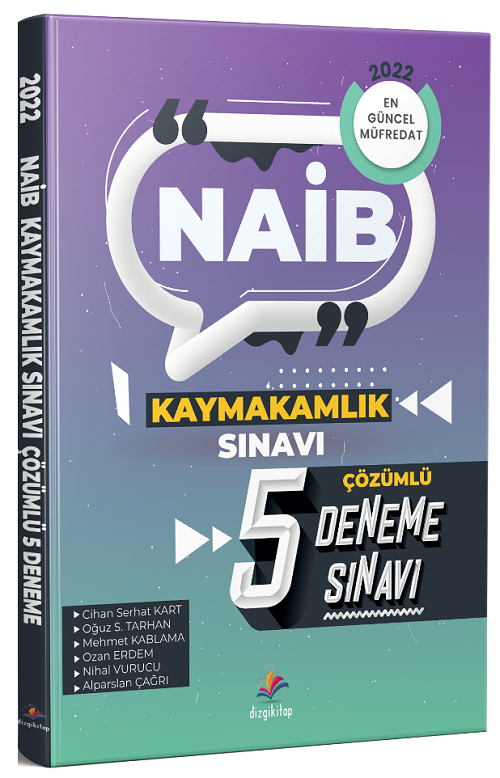 Dizgi Kitap 2022 NAİB Kaymakamlık 5 Deneme Çözümlü Dizgi Kitap Yayınları