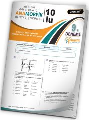 Anamorfik 2023 ÖABT Biyoloji Öğretmenliği Türkiye Geneli Deneme 9. Kitapçık Dijital Çözümlü Anamorfik Yayınları