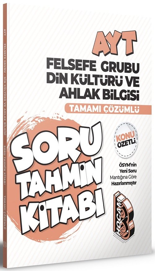 SÜPER FİYAT - Benim Hocam YKS AYT Felsefe Grubu Din Kültürü ve Ahlak Bilgisi Konu Özetli Soru Tahmin Kitabı Çözümlü Benim Hocam Yayınları