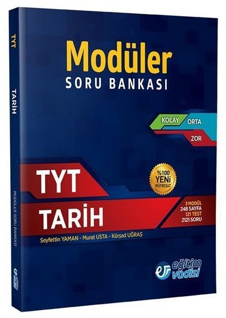 SÜPER FİYAT - Eğitim Vadisi YKS TYT Tarih Modüler Soru Bankası Eğitim Vadisi Yayınları