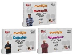 SÜPER FİYAT - İsem 2022 KPSS Matematik + Coğrafya + Vatandaşlık Evveliyat Video Ders Notları 3 lü Set İsem Yayınları