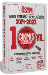 CBA Yayınları KPSS Genel Yetenek Genel Kültür Orijinal Son 10 Yıl Çıkmış Sorular 2014-2023 Video Çözümlü CBA Yayınları