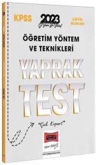 Yargı 2023 KPSS Eğitim Bilimleri Öğretim Yöntem ve Teknikleri Yaprak Test Çek Kopart Yargı Yayınları