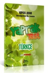 İsem 2018 KPSS Lise Ortaöğretim Ön Lisans Türkçe Yaprak Test Çek Kopar İsem Yayınları