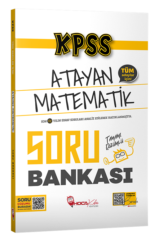 SÜPER FİYAT - Hoca Kafası KPSS Matematik Atayan Soru Bankası Çözümlü Hoca Kafası Yayınları