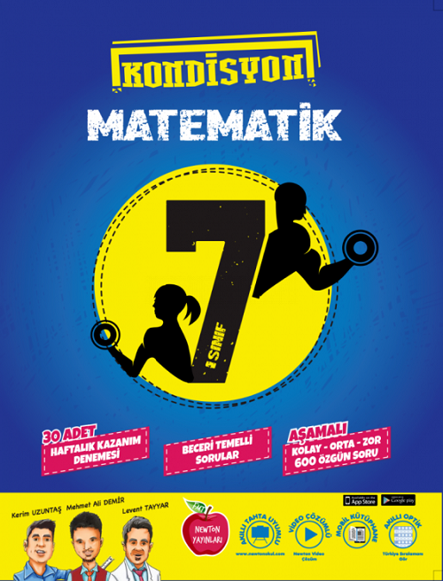 Newton 7. Sınıf Matematik Kondisyon 30 Deneme Newton Yayınları