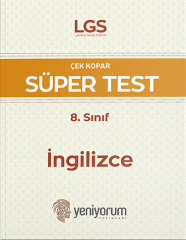 Yeniyorum 8. Sınıf LGS İngilizce Süper Test Yeniyorum Yayınları