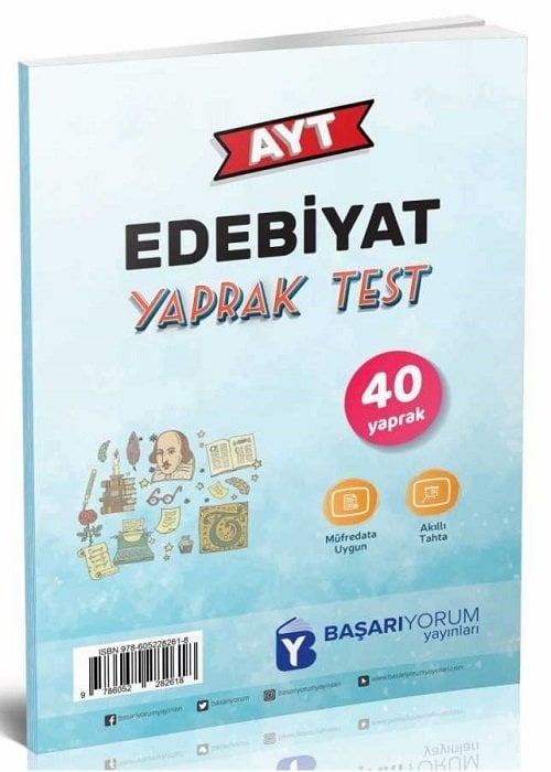 Başarıyorum YKS AYT Edebiyat 40 Yaprak Test Başarıyorum Yayınları