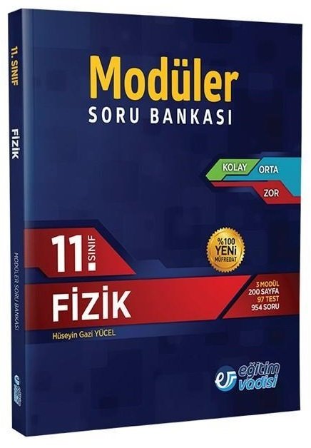 SÜPER FİYAT - Eğitim Vadisi 11. Sınıf Fizik Modüler Soru Bankası Eğitim Vadisi Yayınları