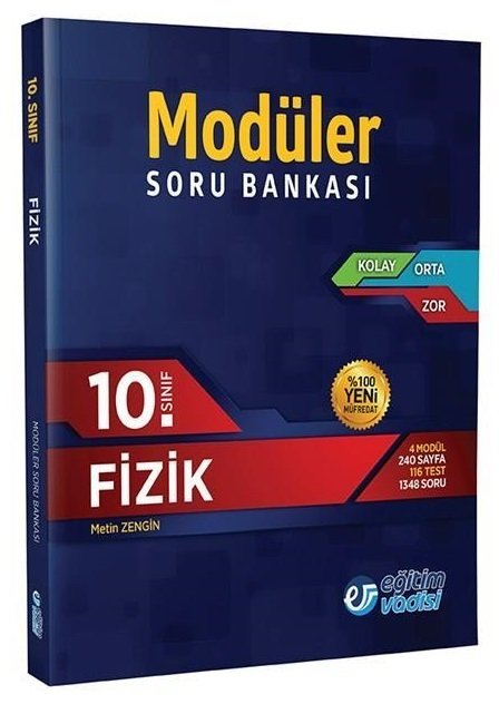 SÜPER FİYAT - Eğitim Vadisi 10. Sınıf Fizik Modüler Soru Bankası Eğitim Vadisi Yayınları