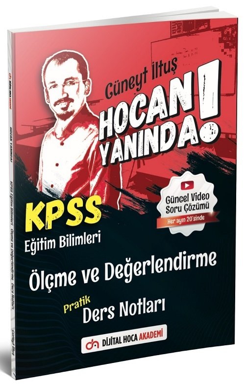 Dijital Hoca KPSS Eğitim Bilimleri Ölçme ve Değerlendirme Hoca Yanında Pratik Ders Notları - Cüneyt İltuş Dijital Hoca Akademi