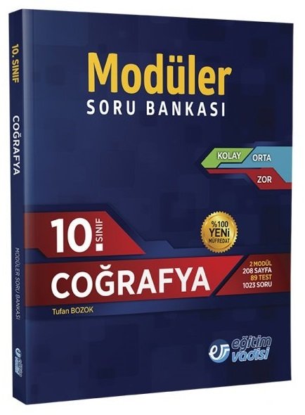 SÜPER FİYAT - Eğitim Vadisi 10. Sınıf Coğrafya Modüler Soru Bankası Eğitim Vadisi Yayınları