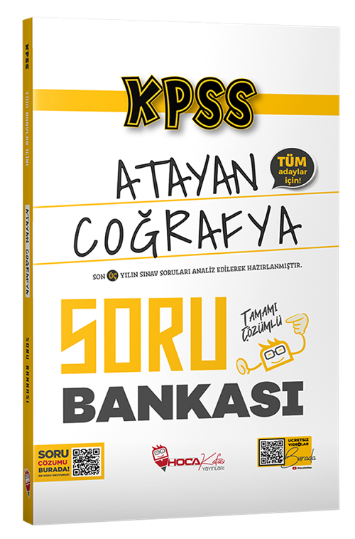 SÜPER FİYAT - Hoca Kafası KPSS Coğrafya Atayan Soru Bankası Çözümlü Hoca Kafası Yayınları