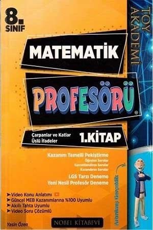 Toy Akademi 8. Sınıf Matematik Profesörü 1. Kitap Çarpanlar ve Katlar-Üslü İfadeler Toy Akademi Yayınları