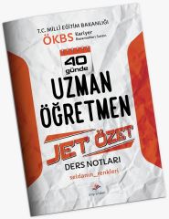 Dizgi Kitap MEB ÖKBS Uzman Öğretmen 40 Günde Jet Özet Ders Notları Dizgi Kitap