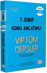 Editör 7. Sınıf VIP Tüm Dersler Konu Anlatımlı Mavi Kitap Editör Yayınları