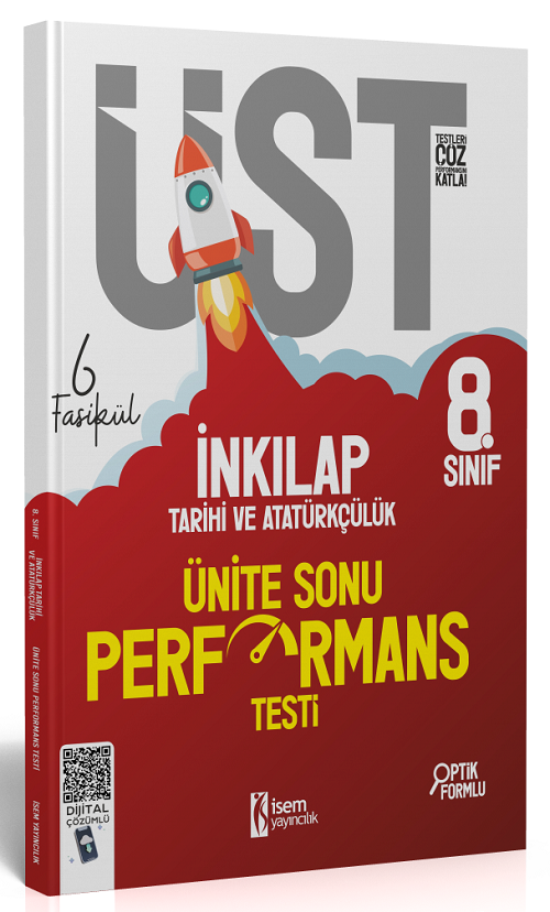 İsem 8. Sınıf TC İnkılap Tarihi ve Atatürkçülük ÜST Ünite Sonu Performans Testi 6 Fasikül İsem Yayıncılık