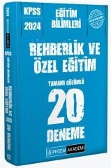 SÜPER FİYAT - Pegem 2024 KPSS Eğitim Bilimleri Rehberlik ve Özel Eğitim 20 Deneme Çözümlü Pegem Akademi Yayınları