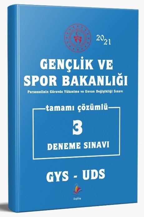 Dizgi Kitap 2021 GYS UDS Gençlik ve Spor Bakanlığı 3 Deneme Çözümlü Görevde Yükselme Dizgi Kitap