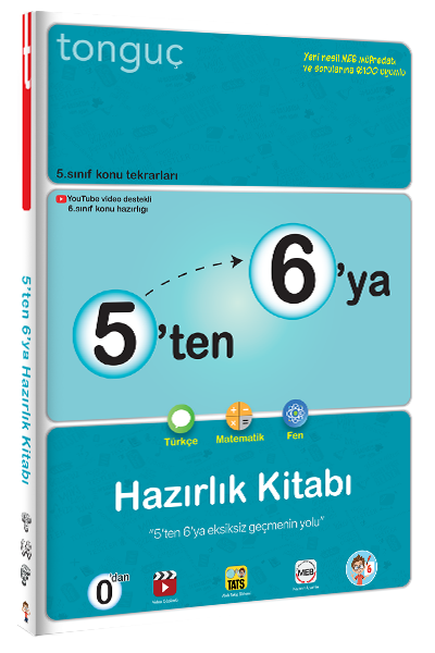 Tonguç 5 ten 6 ya Hazırlık Kitabı Tonguç Akademi