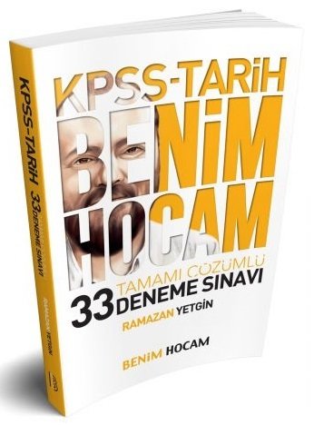 SÜPER FİYAT - Benim Hocam 2019 KPSS Tarih 33 Deneme Çözümlü Ramazan Yetgin Benim Hocam Yayınları