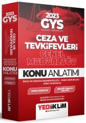 Yediiklim 2023 GYS Ceza ve Tevkifevleri İnfaz Koruma Başmemurluğu, İdare Memurluğu, İkinci Müdürlük Konu Anlatımı Görevde Yükselme Yediiklim Yayınları