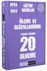 SÜPER FİYAT - Pegem 2024 KPSS Eğitim Bilimleri Ölçme ve Değerlendirme 20 Deneme Çözümlü Pegem Akademi Yayınları