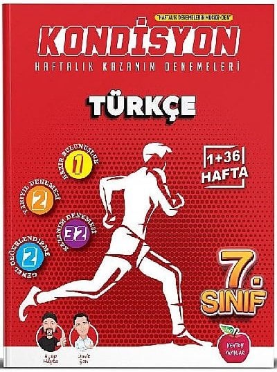 Newton 7. Sınıf Türkçe Kondisyon 36 Hafta Kazanım Denemeleri Newton Yayınları