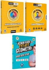 SÜPER FİYAT - Mert Hoca + Kr Akademi 2024 YKS TYT AYT 70 Günde Matematik + Geometri Kampı Konu + Soru 3 lü Set - Kenan Kara, Mert Güven Kr Akademi + Mert Hoca Yayınları