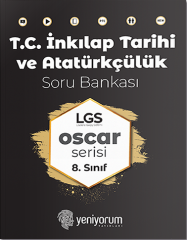 Yeniyorum 8. Sınıf LGS TC İnkılap Tarihi ve Atatürkçülük Oscar Soru Bankası Yeniyorum Yayınları