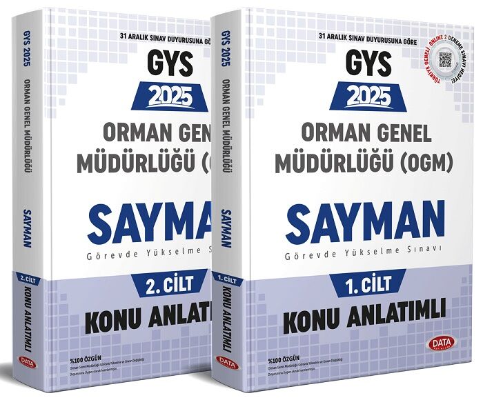 Data 2025 GYS Orman Genel Müdürlüğü Sayman Konu Anlatımlı Set Görevde Yükselme Data Yayınları