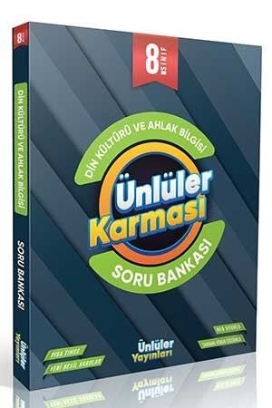 Ünlüler 8. Sınıf Din Kültürü ve Ahlak Bilgisi Soru Bankası Ünlüler Yayınları