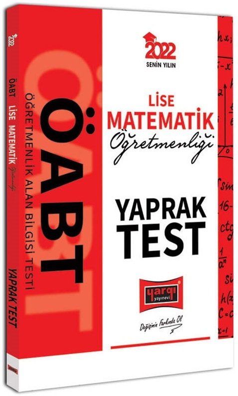 Yargı 2022 ÖABT Lise Matematik Öğretmenliği Yaprak Test Yargı Yayınları