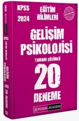 SÜPER FİYAT - Pegem 2024 KPSS Eğitim Bilimleri Gelişim Psikolojisi 20 Deneme Çözümlü Pegem Akademi Yayınları