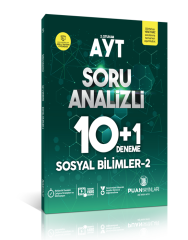 Puan YKS AYT Sosyal Bilimler 2 Soru Analizi 10+1 Deneme Puan Yayınları