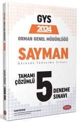 Data 2024 GYS Orman Genel Müdürlüğü Sayman 5 Deneme Çözümlü Görevde Yükselme Data Yayınları