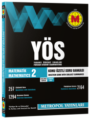 Metropol YÖS Matematik-2 Konu Anlatımlı Soru Bankası Başlangıç Seviye Metropol Yayınları