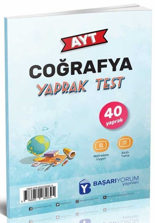 Başarıyorum YKS AYT Coğrayfa 40 Yaprak Test Başarıyorum Yayınları