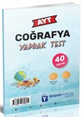 Başarıyorum YKS AYT Coğrayfa 40 Yaprak Test Başarıyorum Yayınları