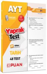 Puan YKS AYT Tarih Çek Kopart Yaprak Test Puan Yayınları