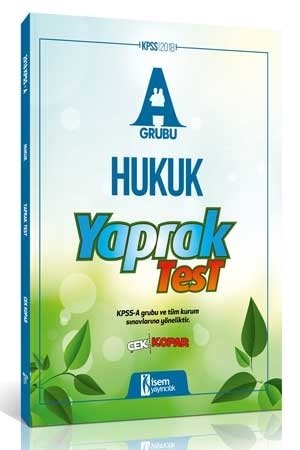 SÜPER FİYAT - İsem 2018 KPSS A Hukuk Çek Kopar Yaprak Test İsem Yayınları