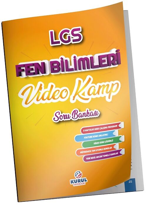 Kurul 8. Sınıf LGS Fen Bilimleri Video Kamp Soru Bankası Kurul Yayıncılık