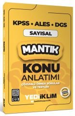 Yediiklim 2025 KPSS ALES DGS Sayısal Mantık Konu Anlatımı Yediiklim Yayınları