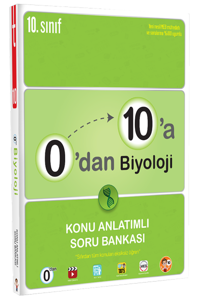 Tonguç 10. Sınıf 0 dan 10 a Biyoloji Konu Anlatımlı Soru Bankası Tonguç Akademi