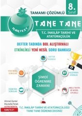 Nartest 8. Sınıf TC İnkilap Tarihi ve Atatürkçülük Tane Tane Soru Bankası Nartest Yayınları