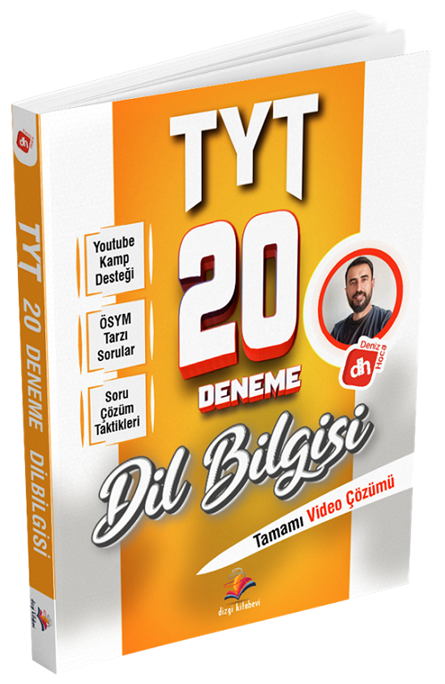 Dizgi Kitap YKS TYT Dil Bilgisi 20 Deneme Video Çözümlü Dizgi Kitap