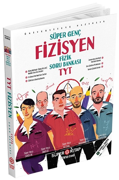 SÜPER FİYAT - Süper Kitap YKS TYT Fizik Fizisyen Soru Bankası Süper Kitap Yayınları