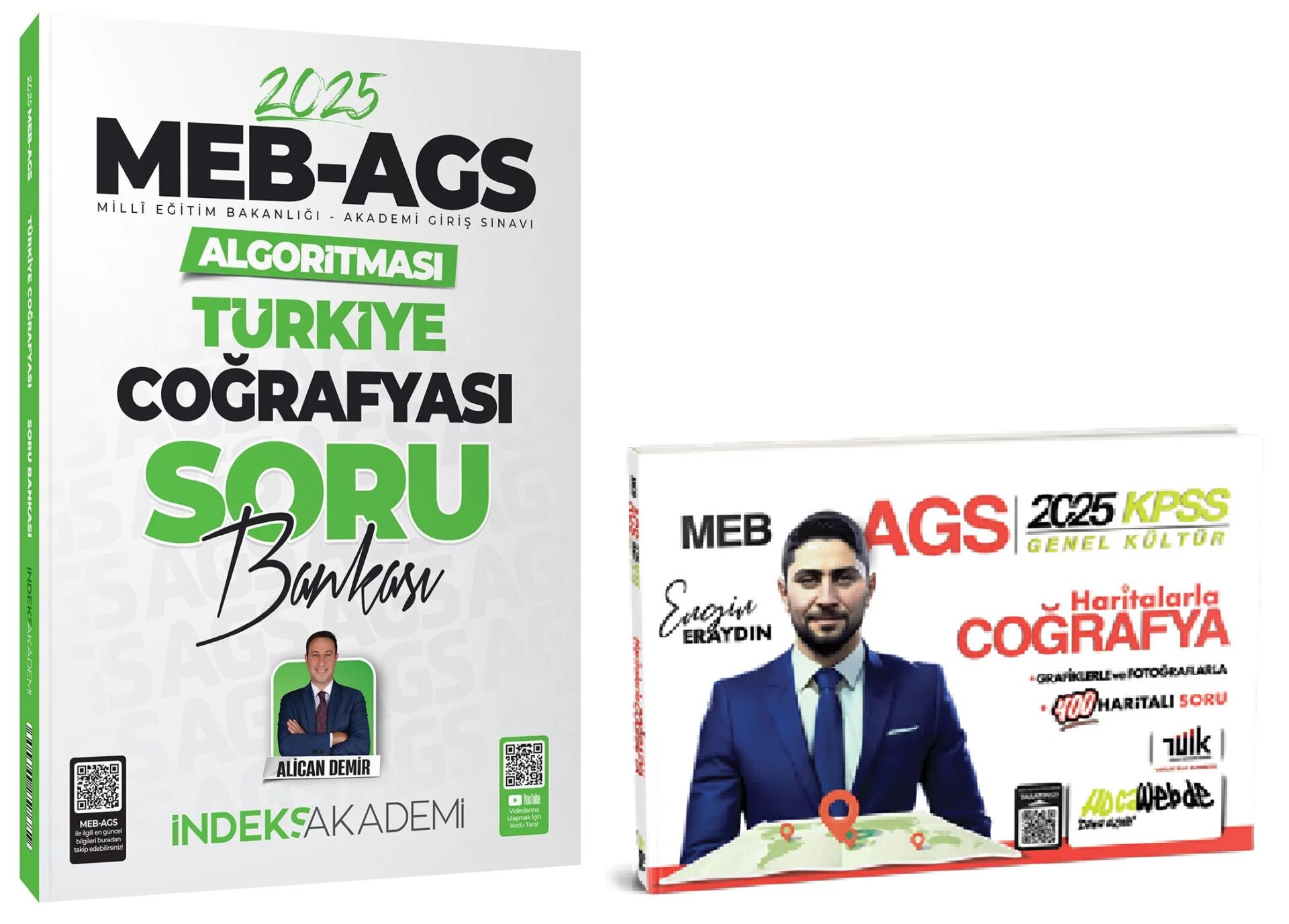 ÖN SİPARİŞ - HocaWebde + İndeks MEB-AGS KPSS Haritalarla Türkiye Coğrafyası + Soru Bankası 2 li Set - Engin Eraydın HocaWebde + İndeks Akademi Yayınları