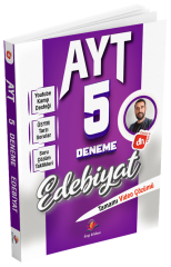 Dizgi Kitap YKS AYT Edebiyat 5 Deneme Video Çözümlü Dizgi Kitap